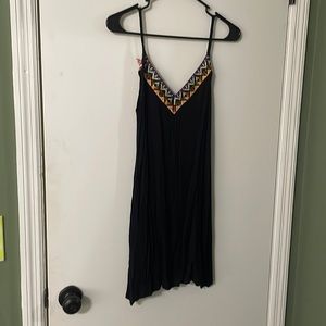 Shein, black, pattern mini dress, small